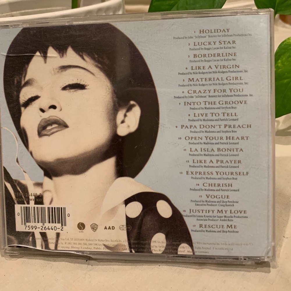 Madonna - The Immaculate Collection - Picture 2 of 2